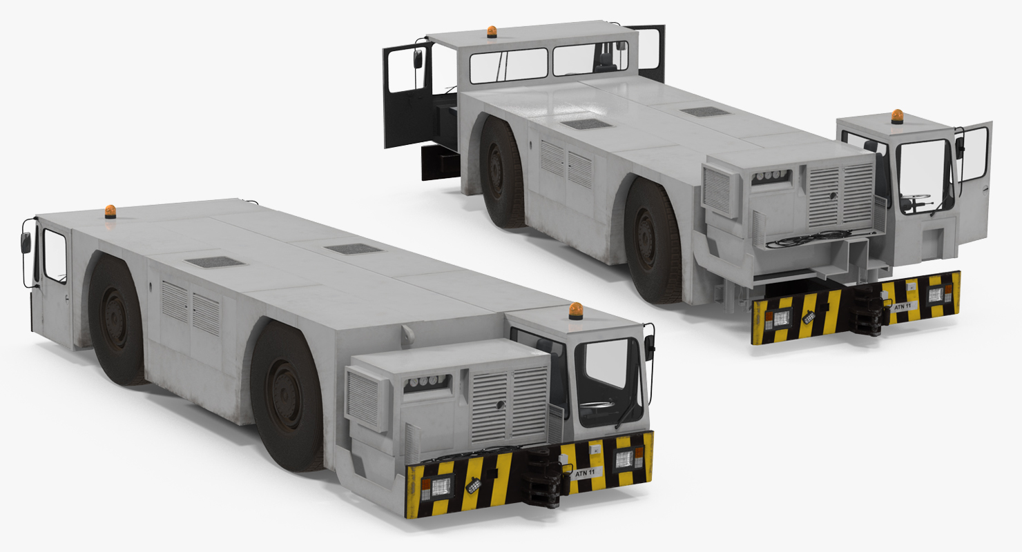 3D model Heavy Aircraft Tractor Douglas DC12 44 Rigged