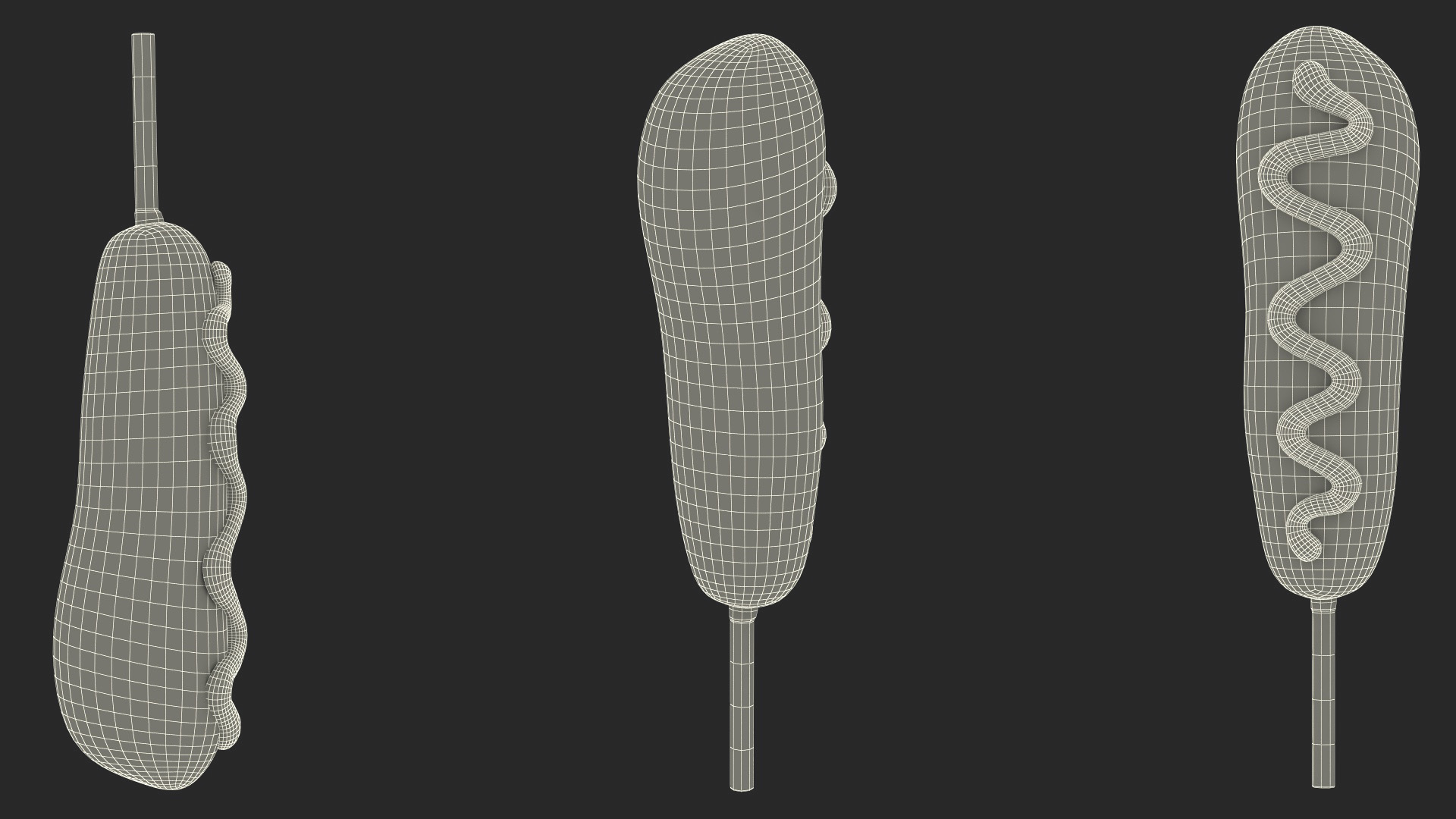 3D Corn Dog with Ketchup