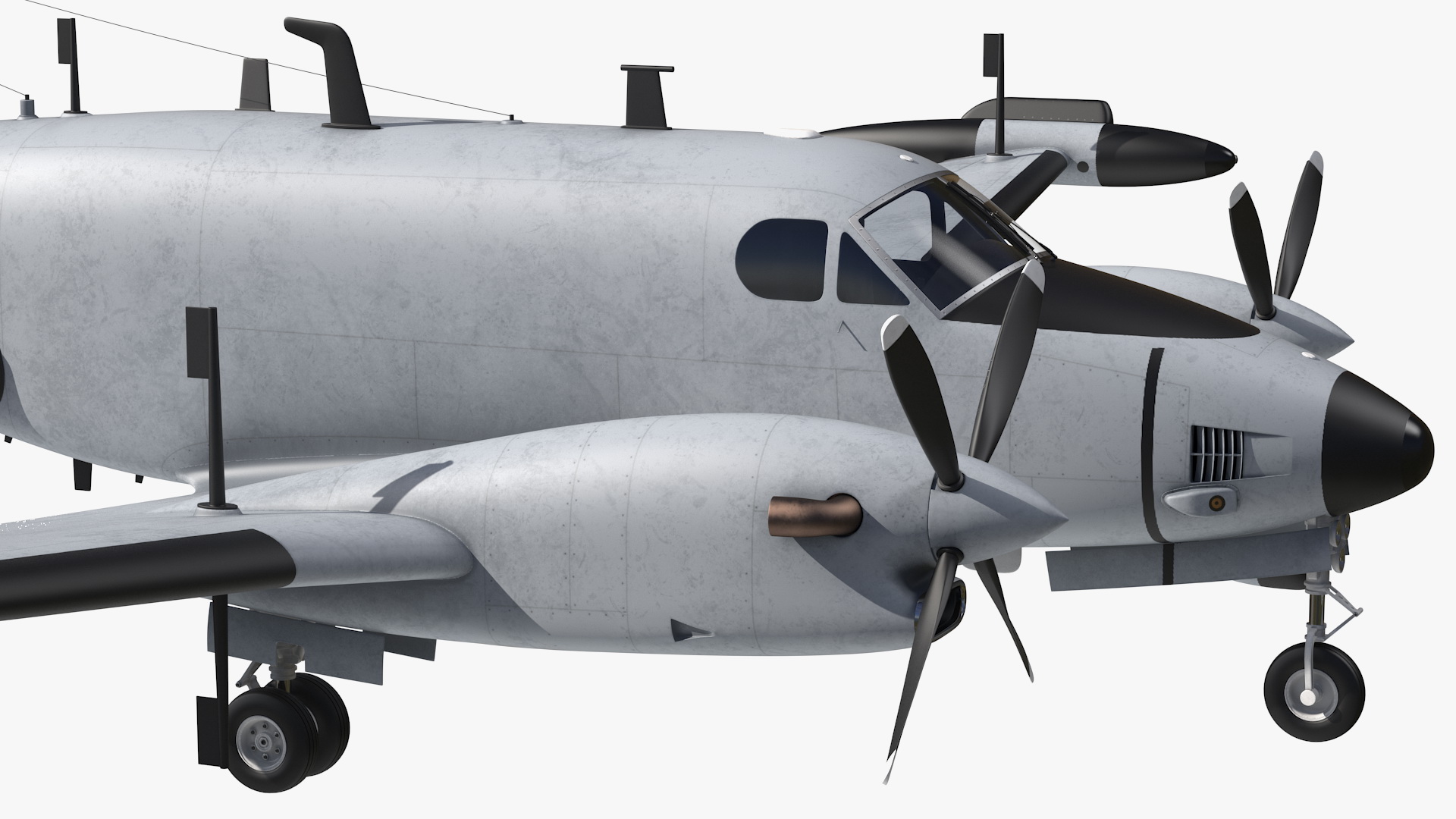 3D model Beechcraft RC12 Guardrail