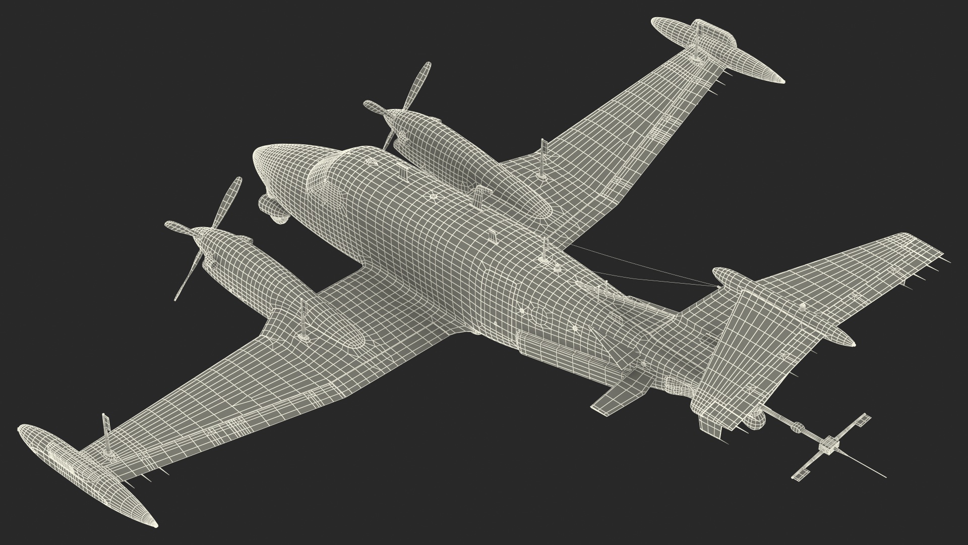 3D model Beechcraft RC12 Guardrail