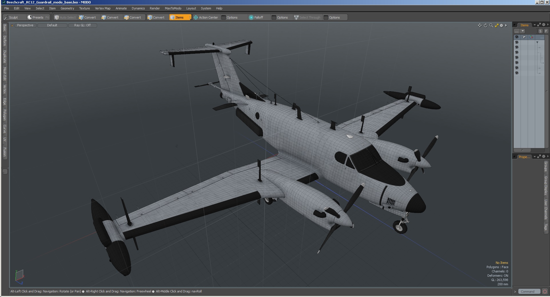 3D model Beechcraft RC12 Guardrail