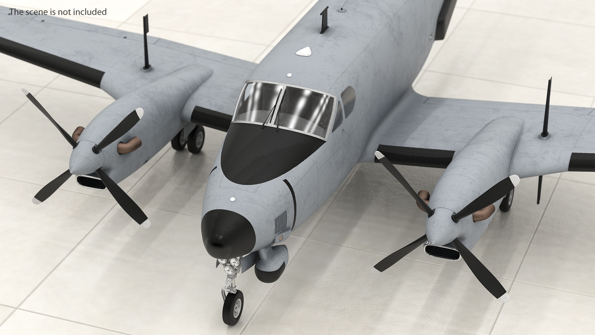 3D model Beechcraft RC12 Guardrail