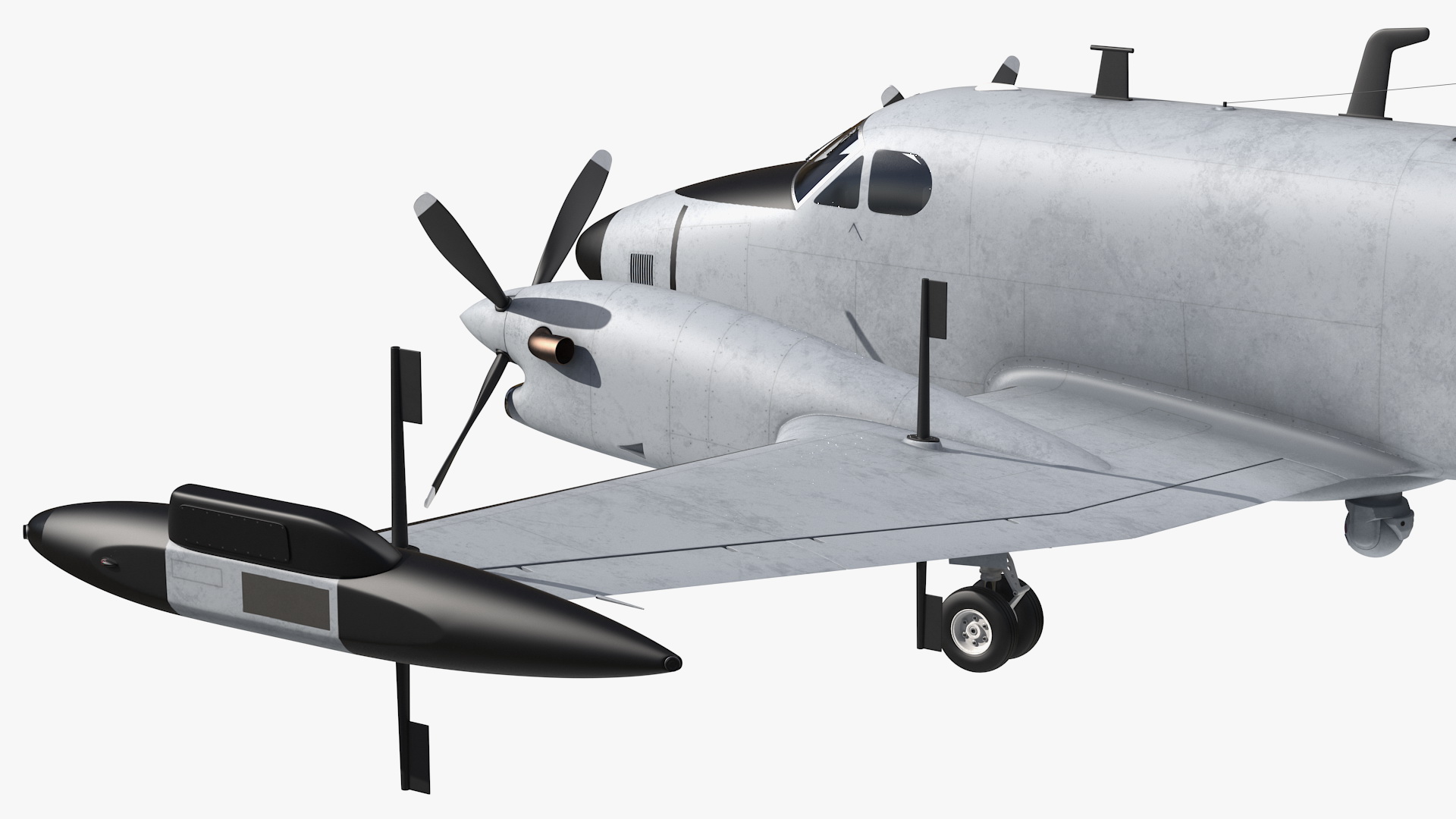 3D model Beechcraft RC12 Guardrail