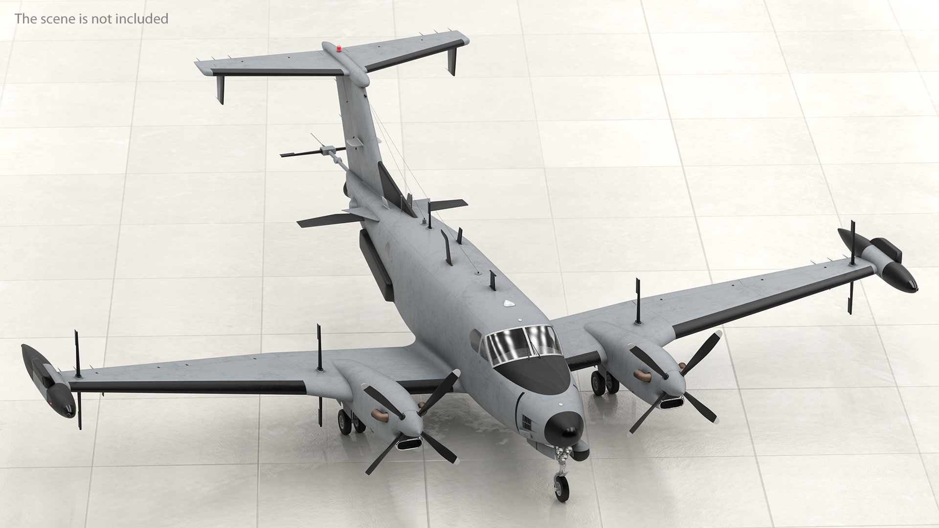 3D model Beechcraft RC12 Guardrail