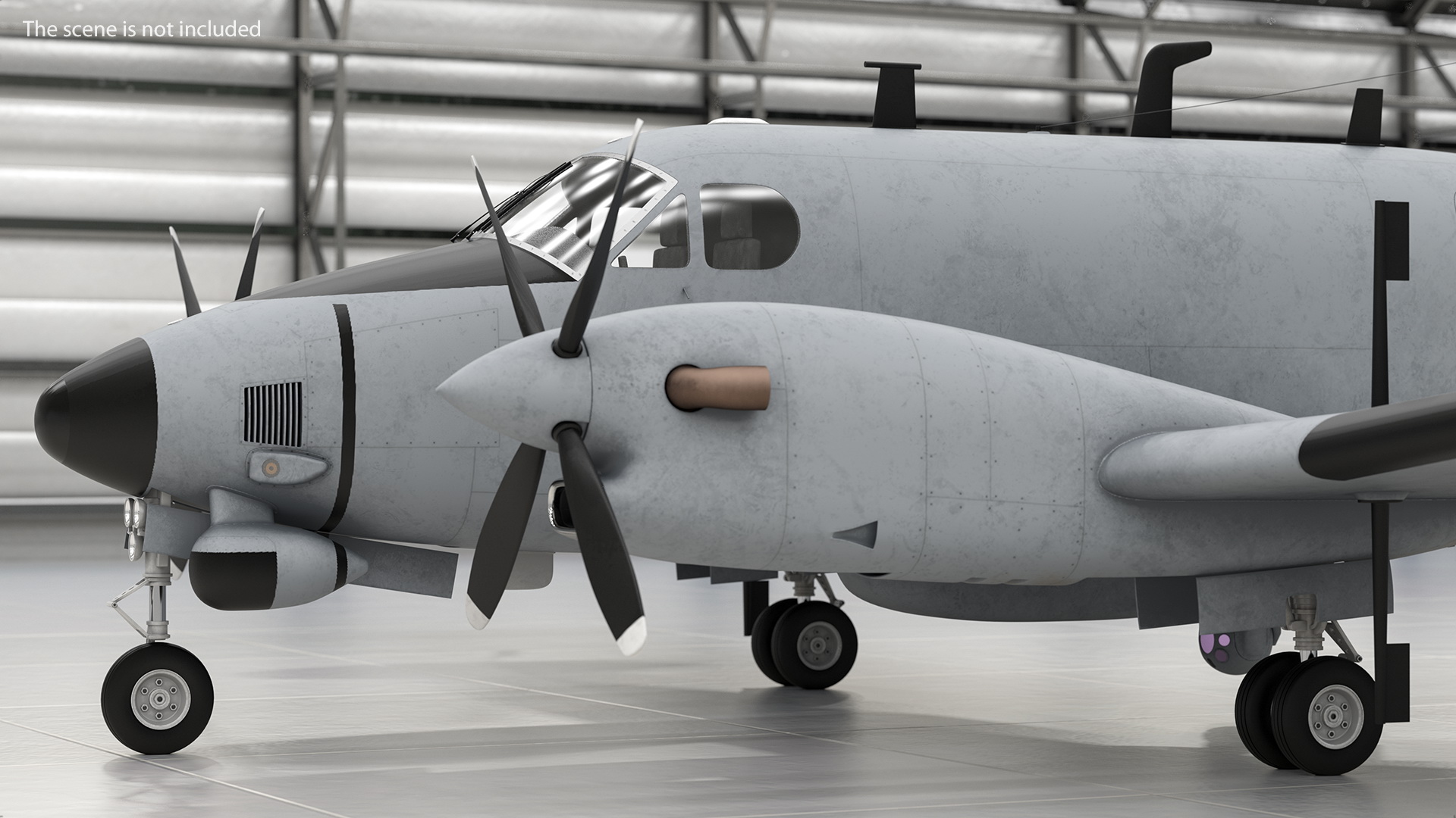 3D model Beechcraft RC12 Guardrail