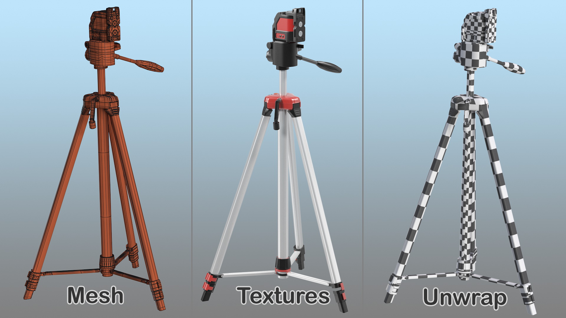 3D Self Levelling Cross Line Laser Level Kit