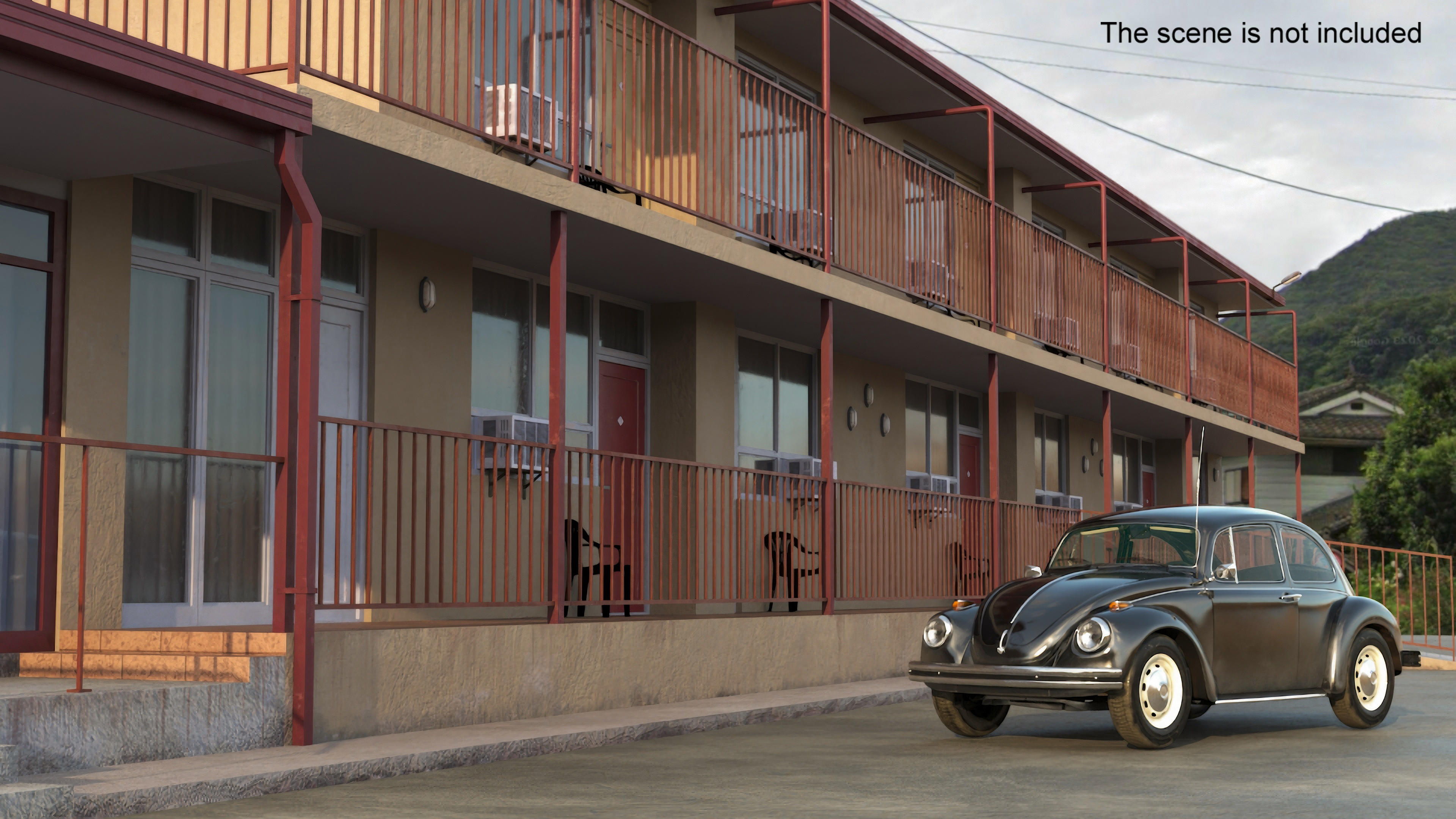 3D model Two Story Motel