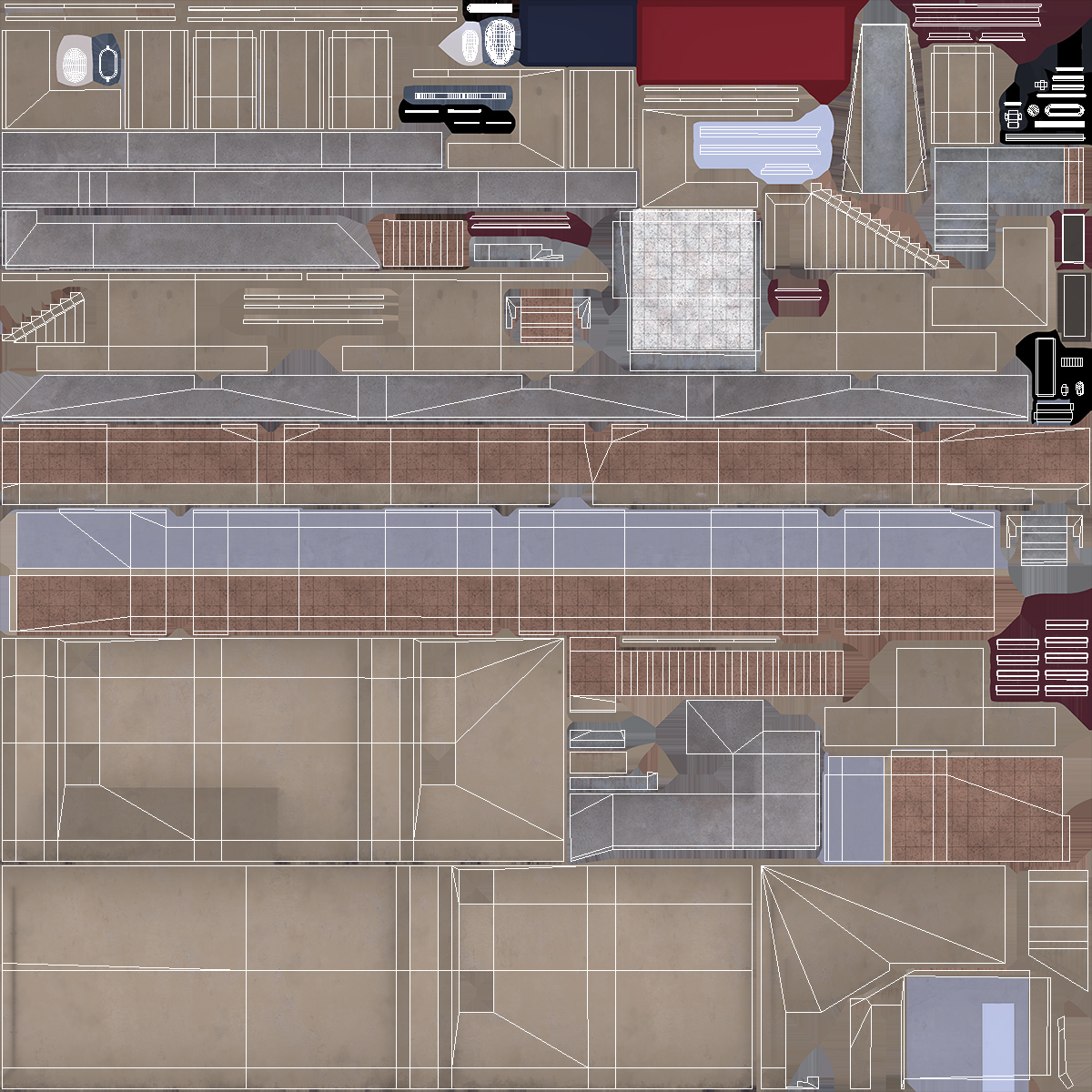 3D model Two Story Motel