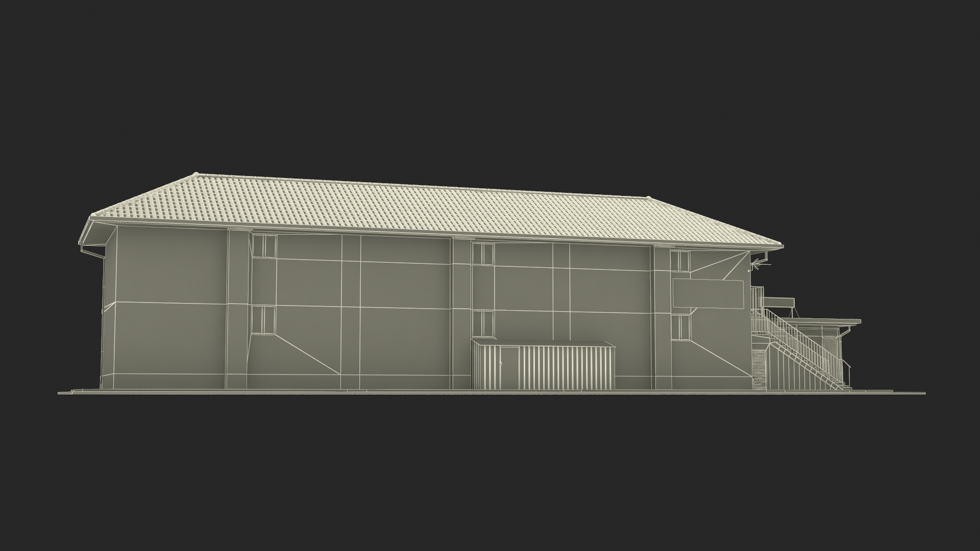 3D model Two Story Motel