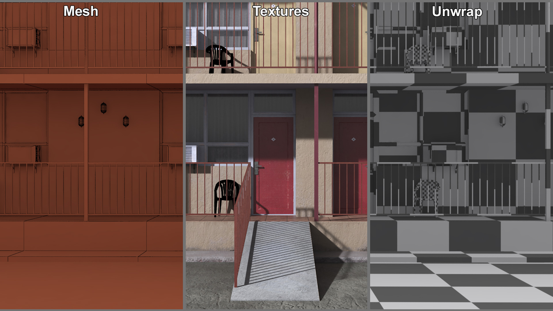 3D model Two Story Motel