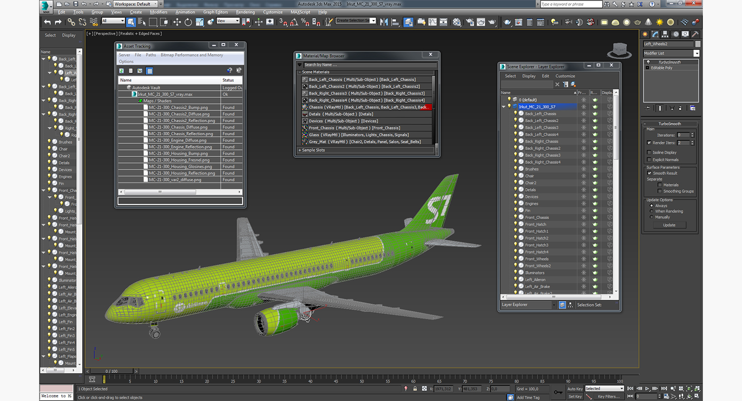 3D Irkut MC 21 300 S7 model