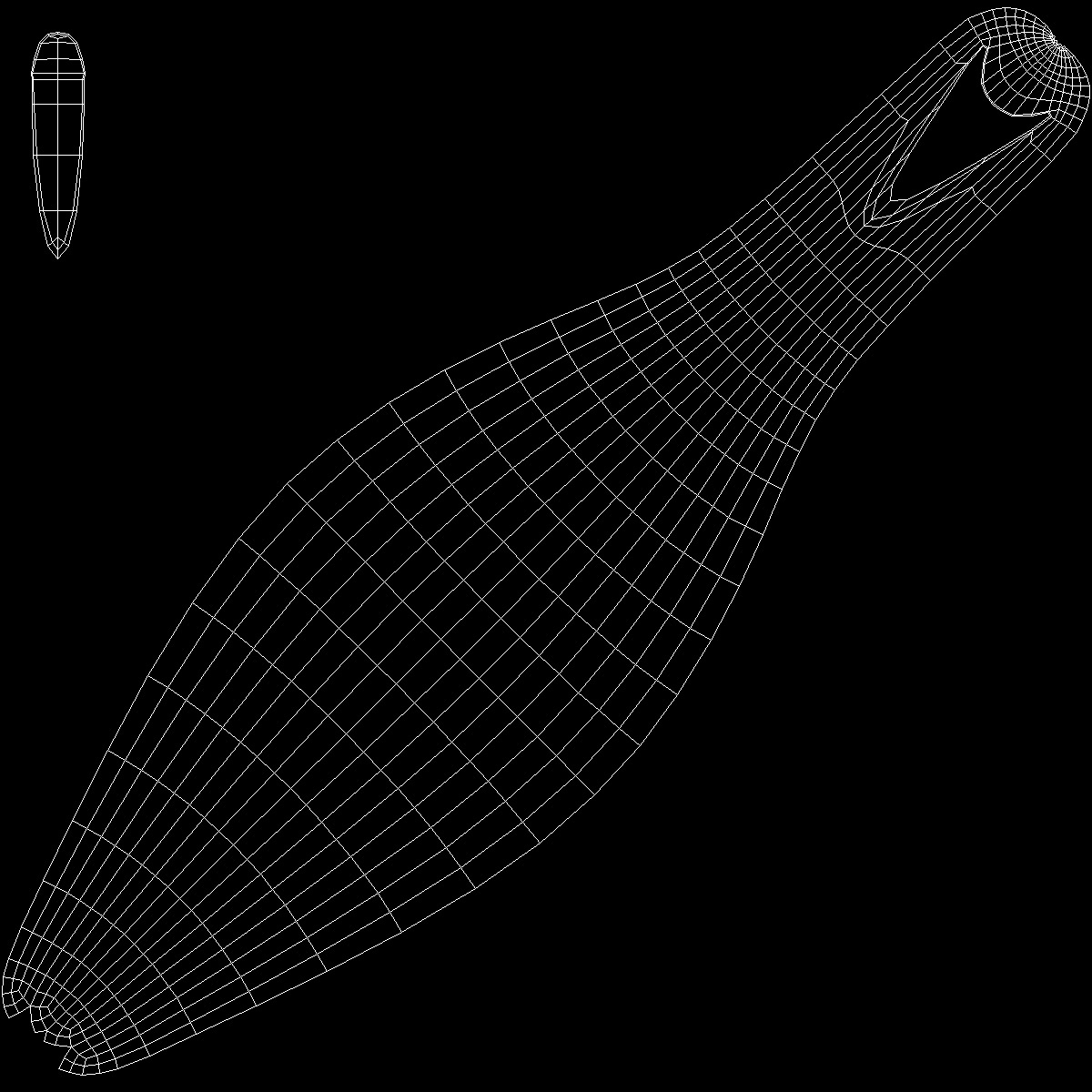 Crochet Hook Aluminium 3D