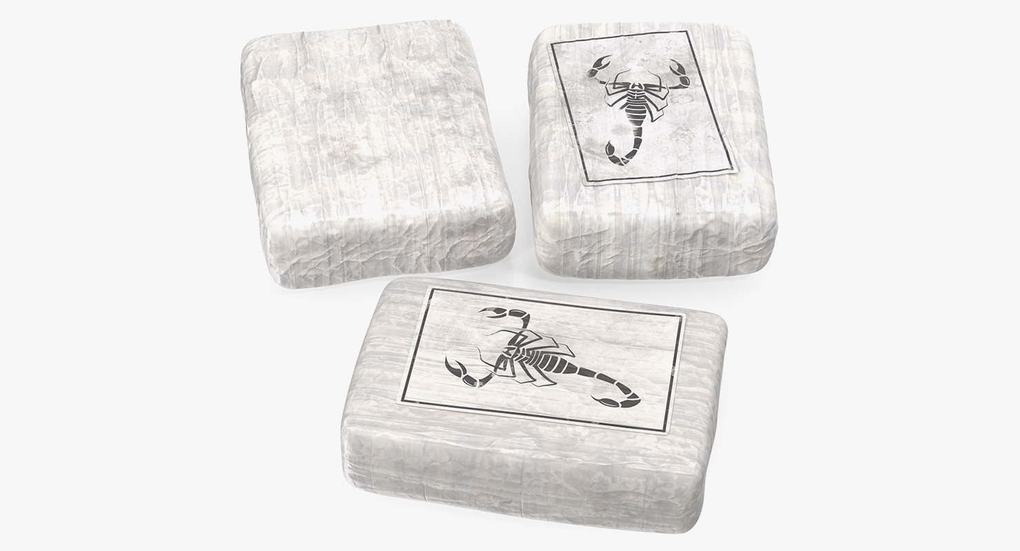 Cocaine Bricks Package 3D