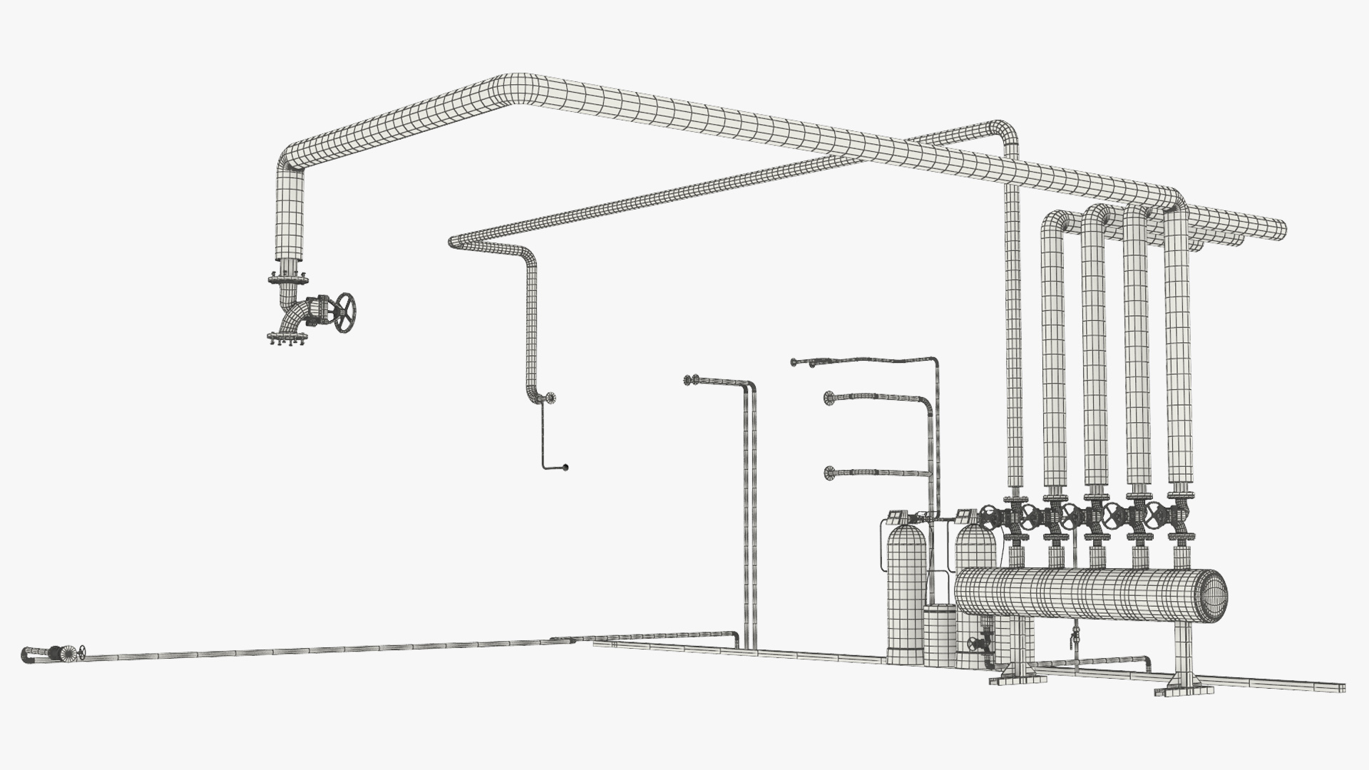 Boiler Steam Pipe System with Filtration Tanks, view 6