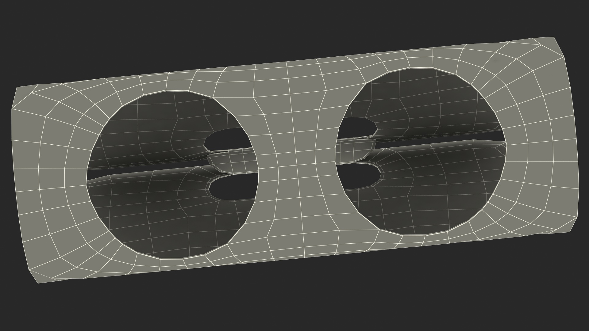 Mockup Two Seats Paper Cup Carrier 3D model