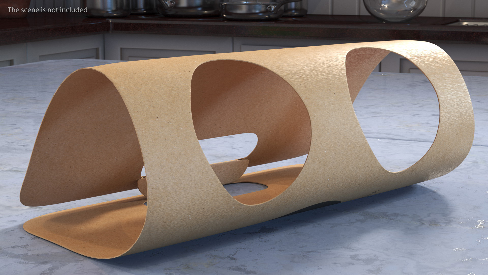 Mockup Two Seats Paper Cup Carrier 3D model