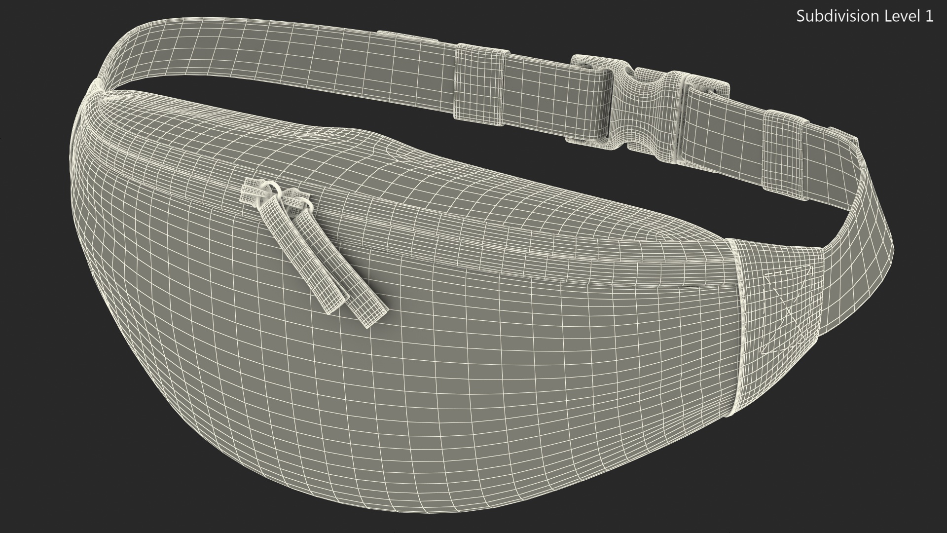 Nike Sportswear Heritage Waist Bag Blue 3D model