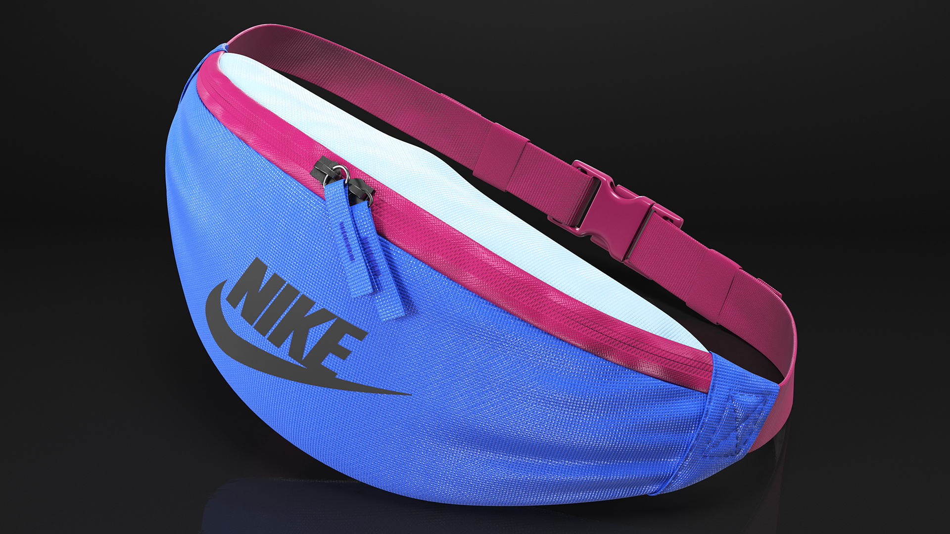 Nike Sportswear Heritage Waist Bag Blue 3D model