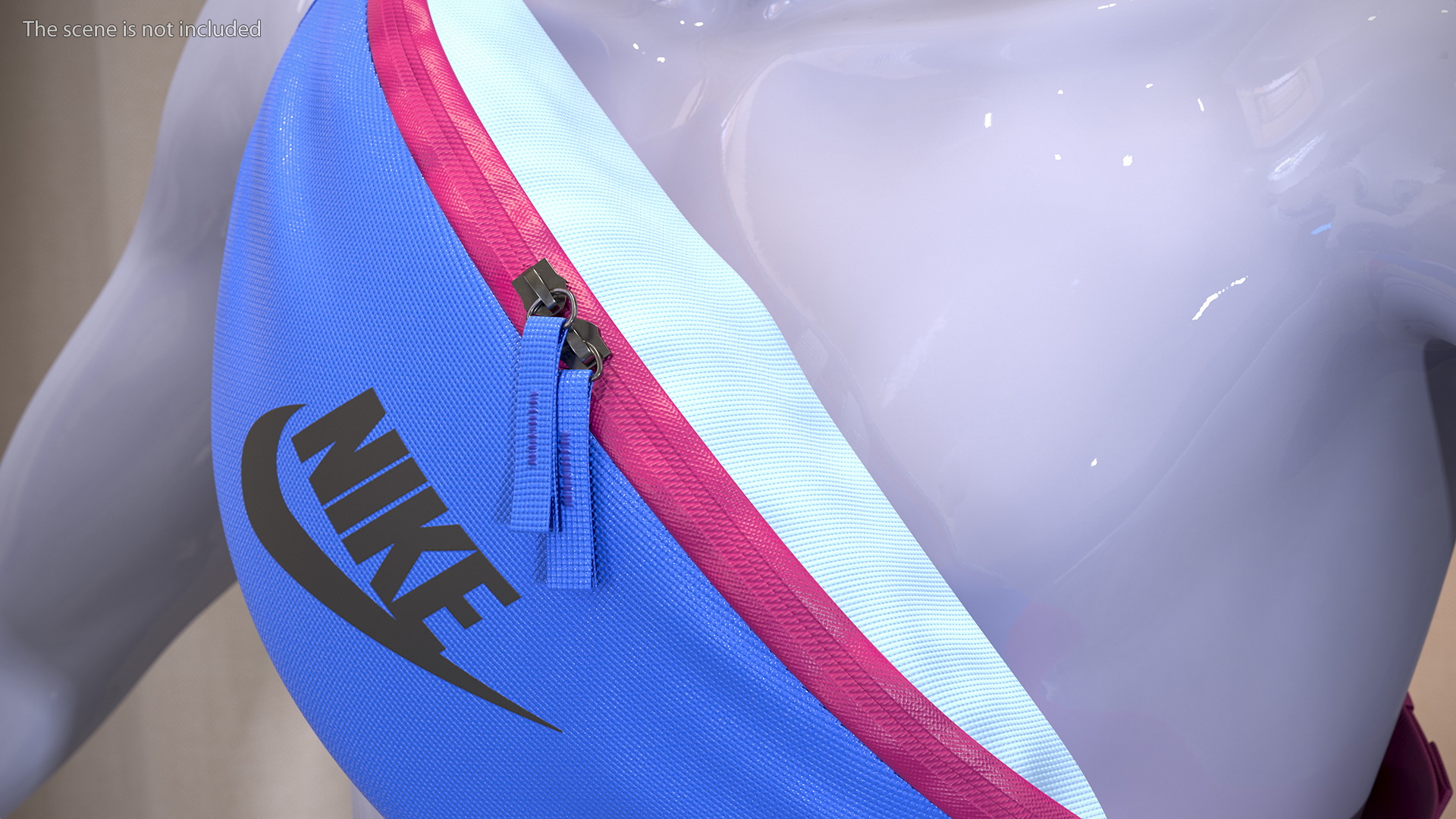 Nike Sportswear Heritage Waist Bag Blue 3D model