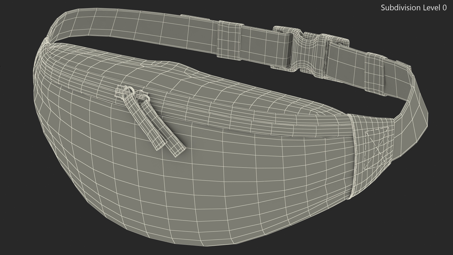 Nike Sportswear Heritage Waist Bag Blue 3D model