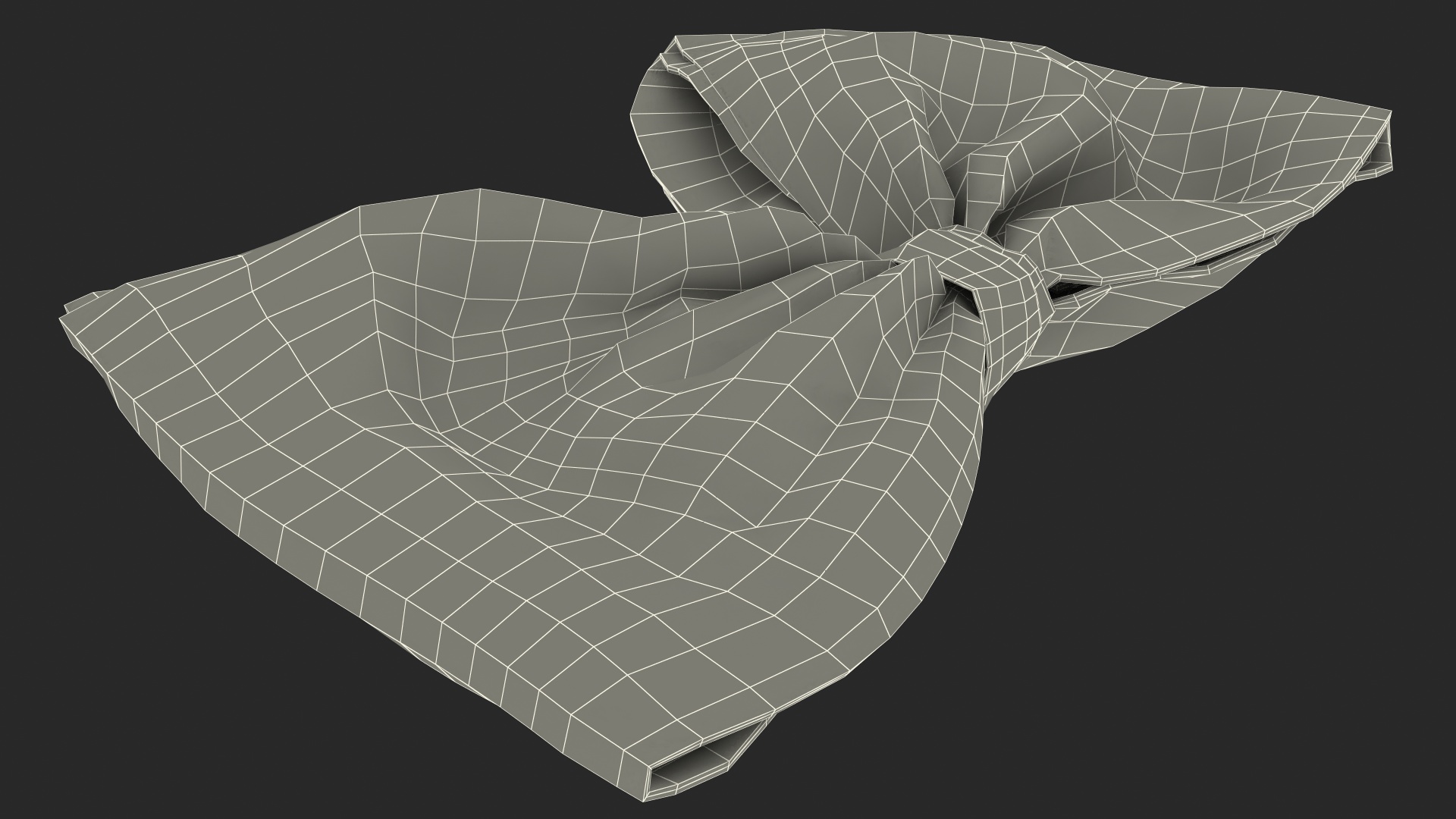3D Bow Tie White model