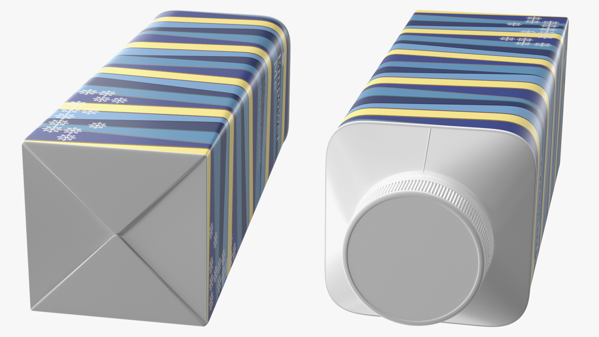 3D Tetra Top Carton Bottle model