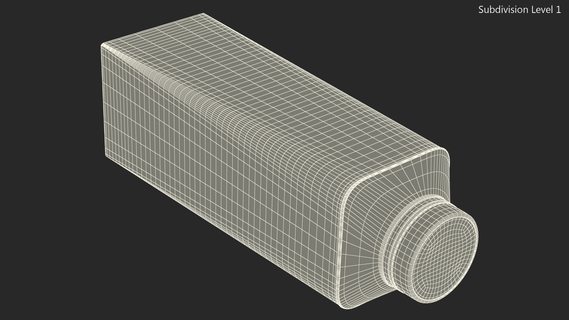 3D Tetra Top Carton Bottle model