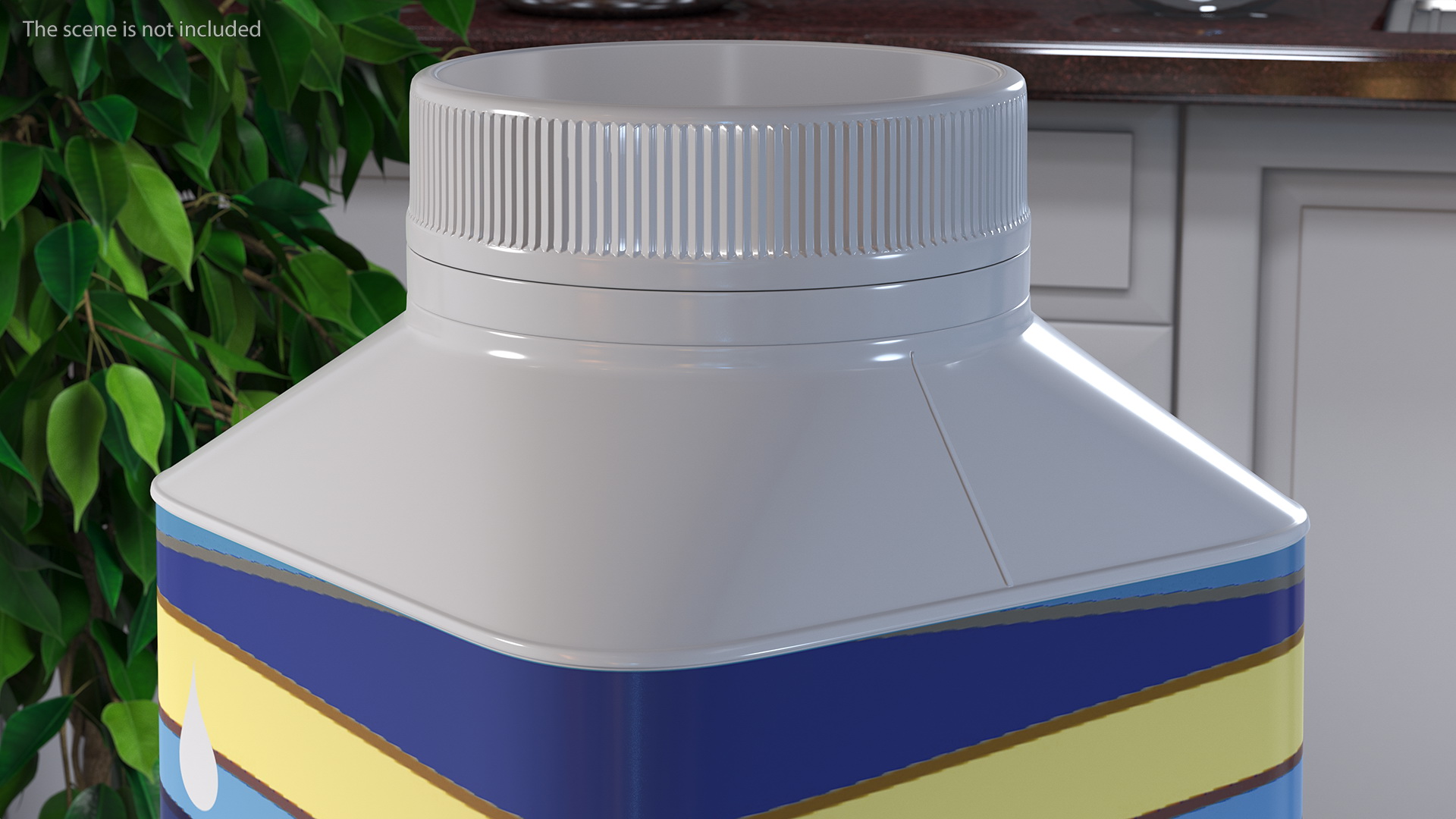 3D Tetra Top Carton Bottle model