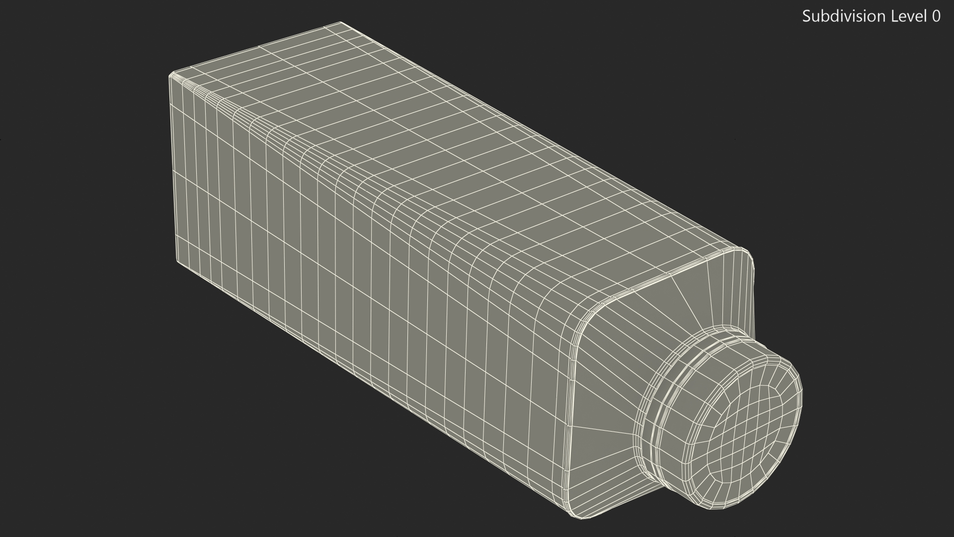 3D Tetra Top Carton Bottle model
