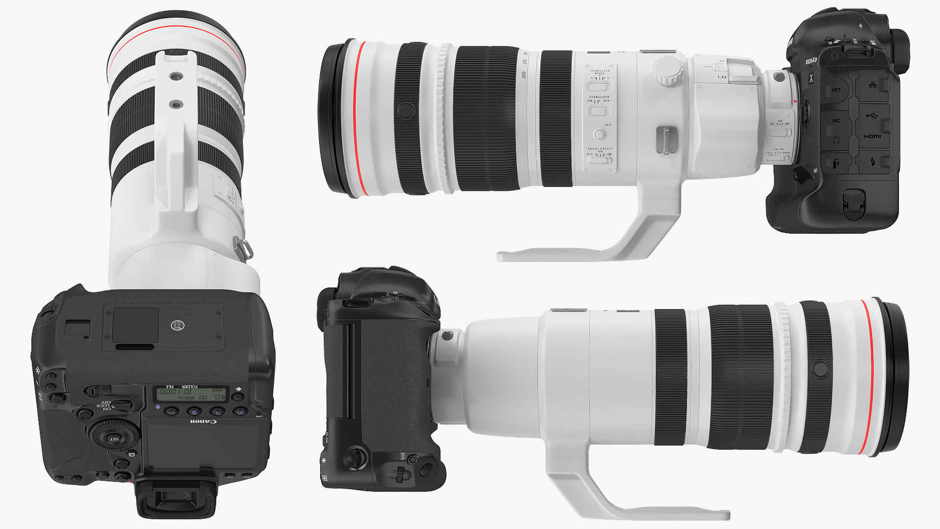 3D Canon EF 200 400mm USM Extender