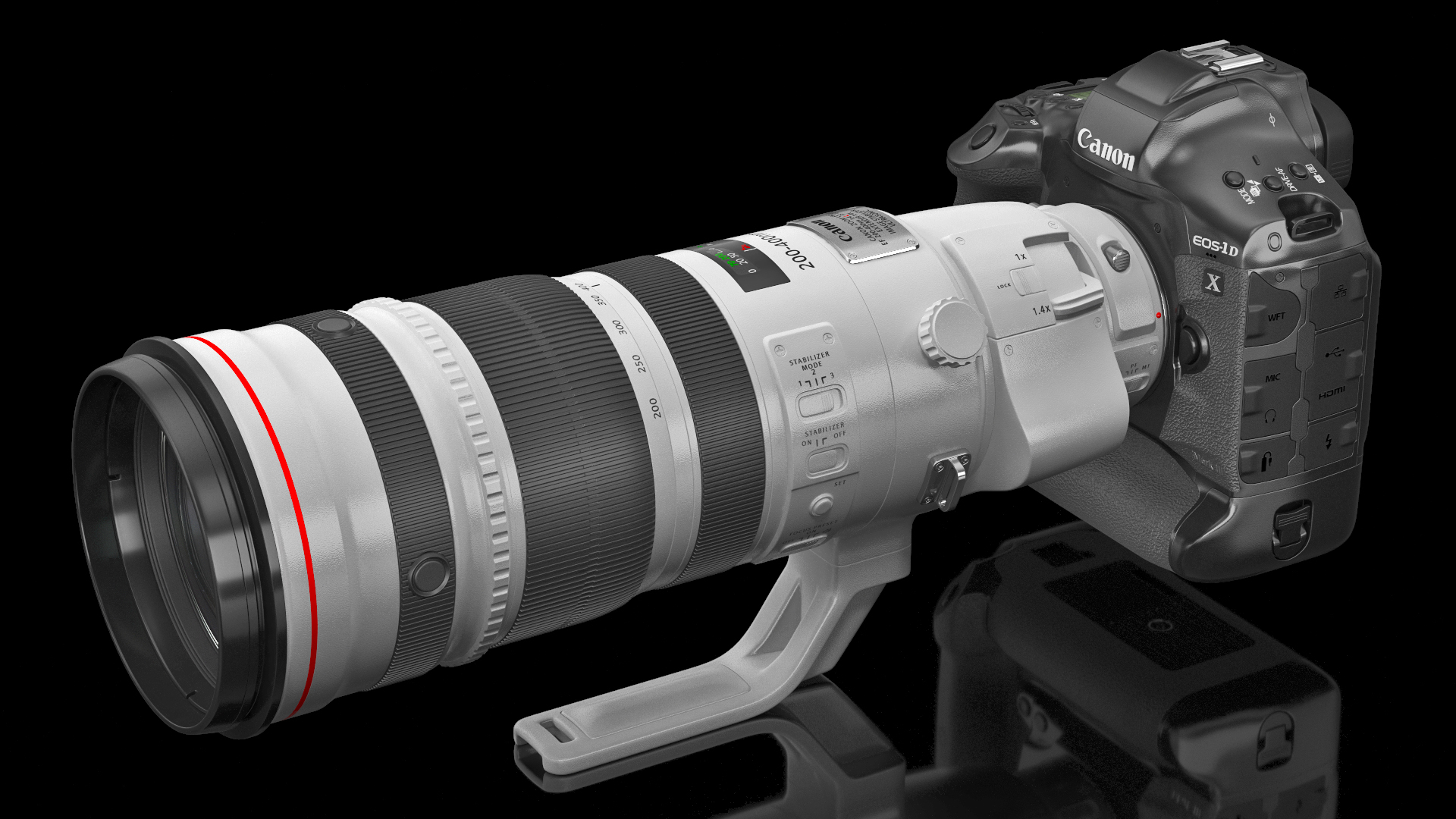 3D Canon EF 200 400mm USM Extender