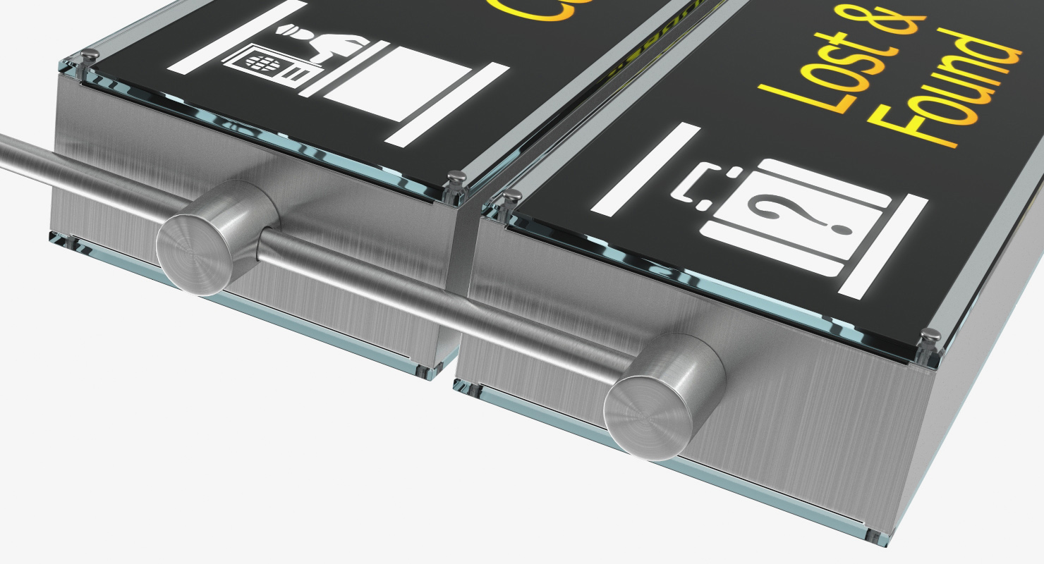 3D model Airport Signs Passport Control