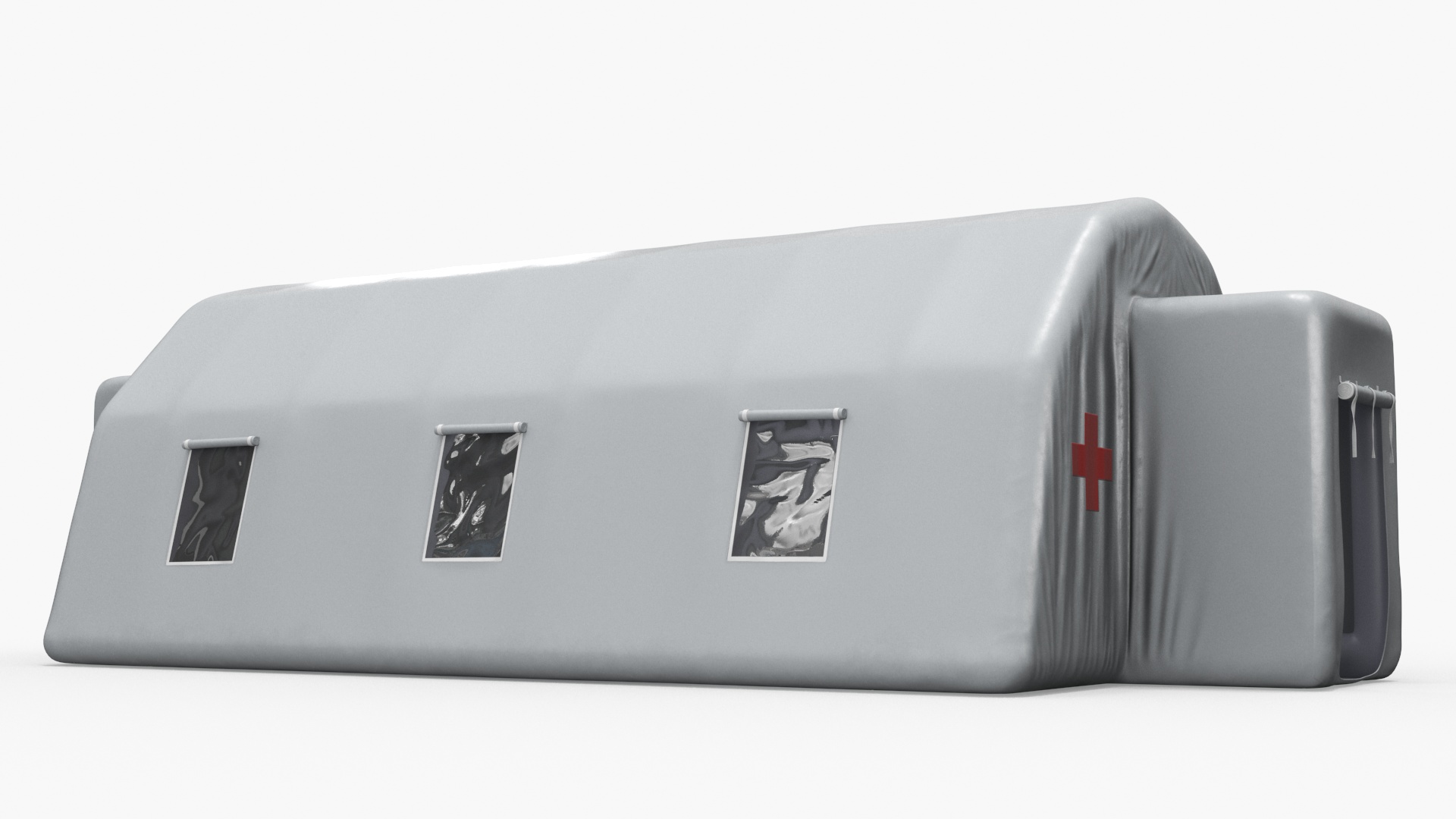 3D Inflatable Medical Tent with Equipment model