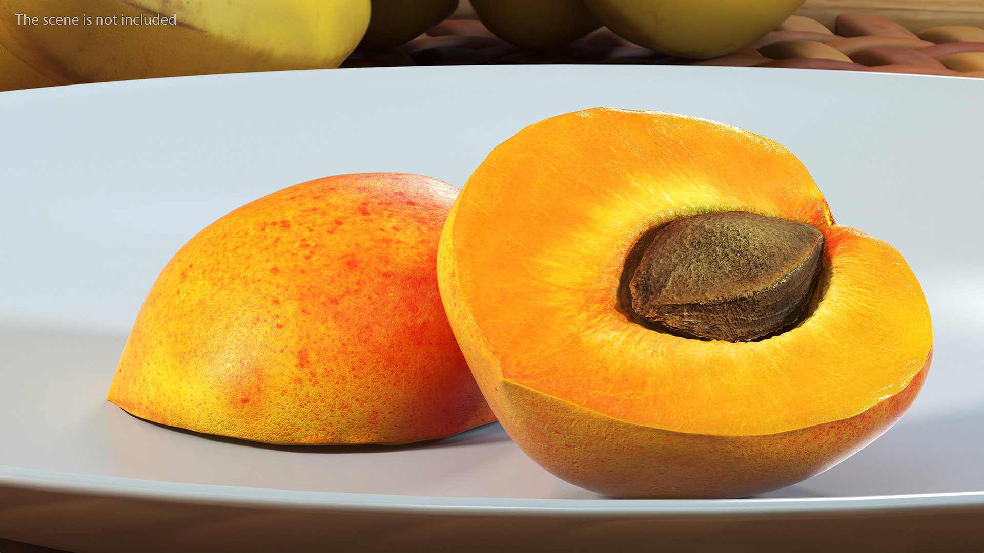 3D model Half of Apricot