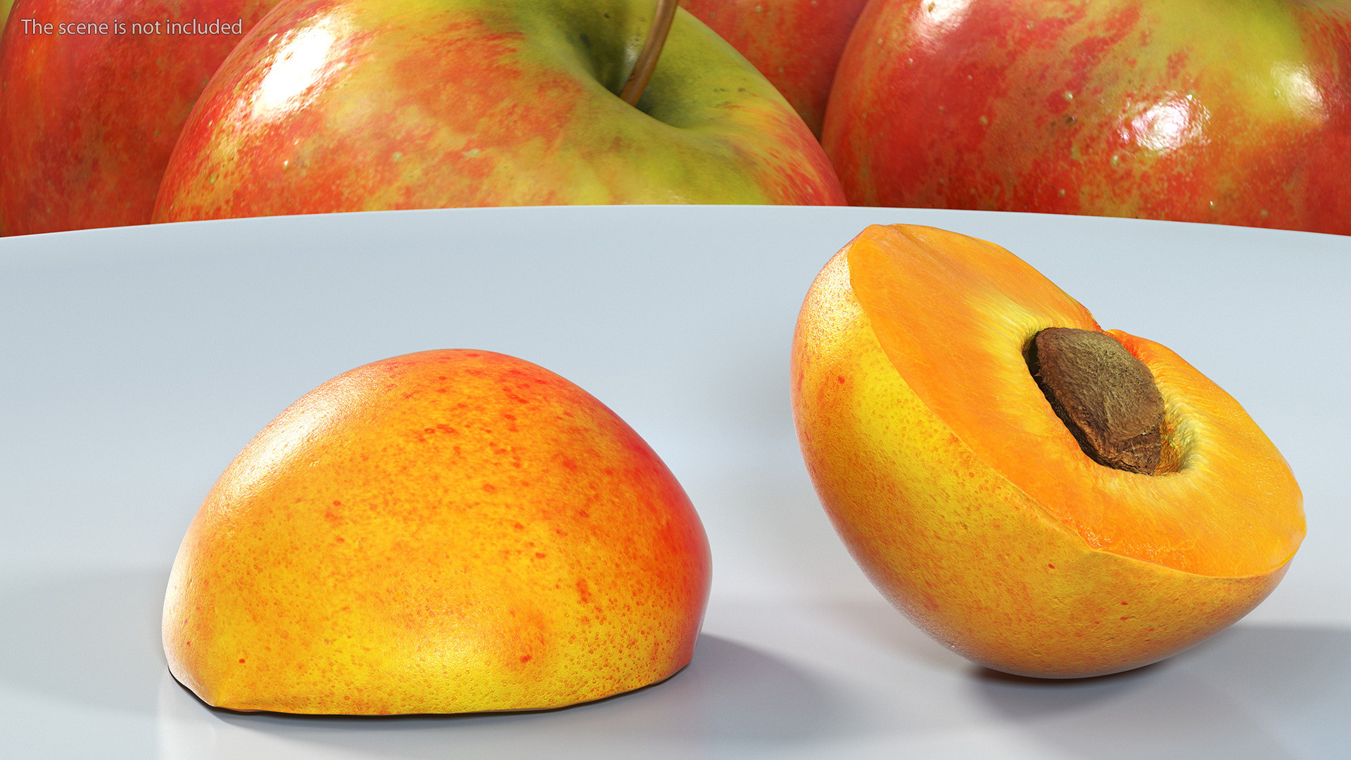 3D model Half of Apricot