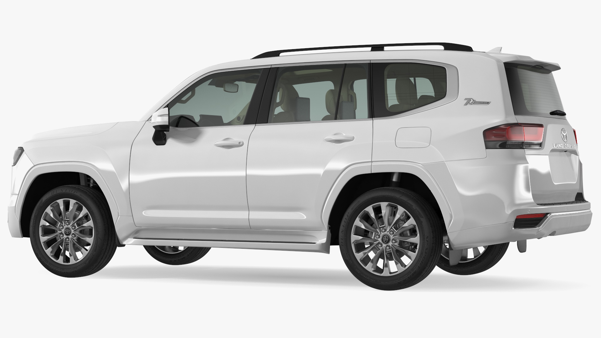 3D Toyota Land Cruiser 2022 Light Off Rigged