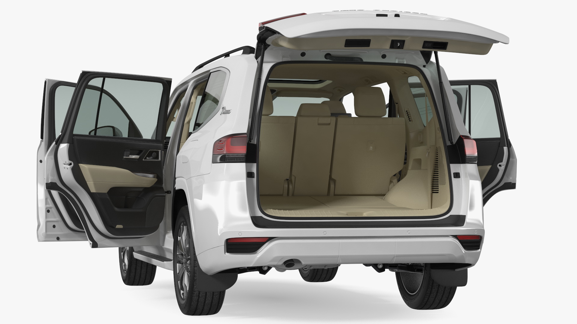 3D Toyota Land Cruiser 2022 Light Off Rigged