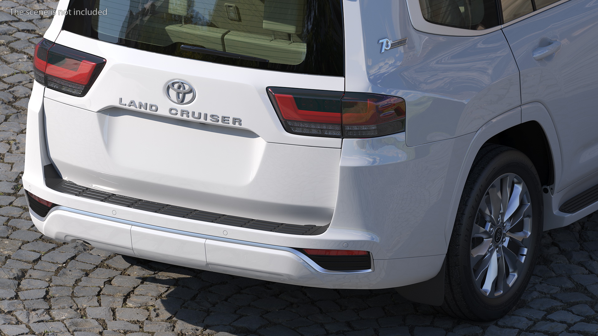 3D Toyota Land Cruiser 2022 Light Off Rigged