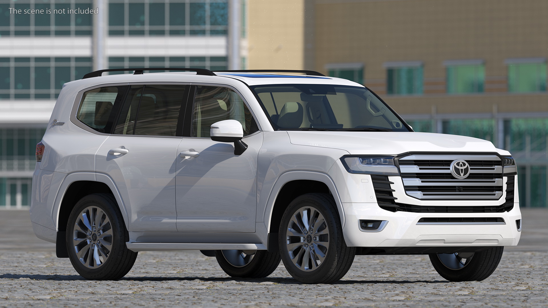 3D Toyota Land Cruiser 2022 Light Off Rigged