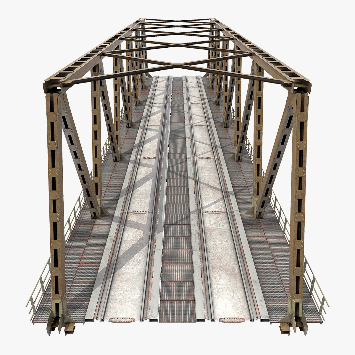 Railway Bridge Span 3D Model
