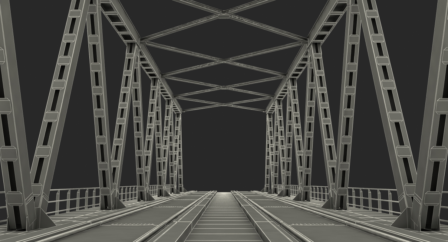 Railway Bridge Span 3D model