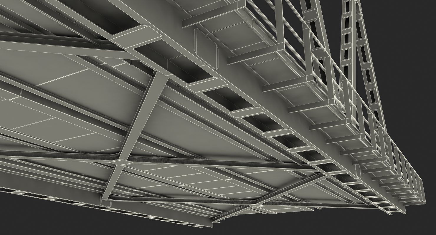 Railway Bridge Span 3D model