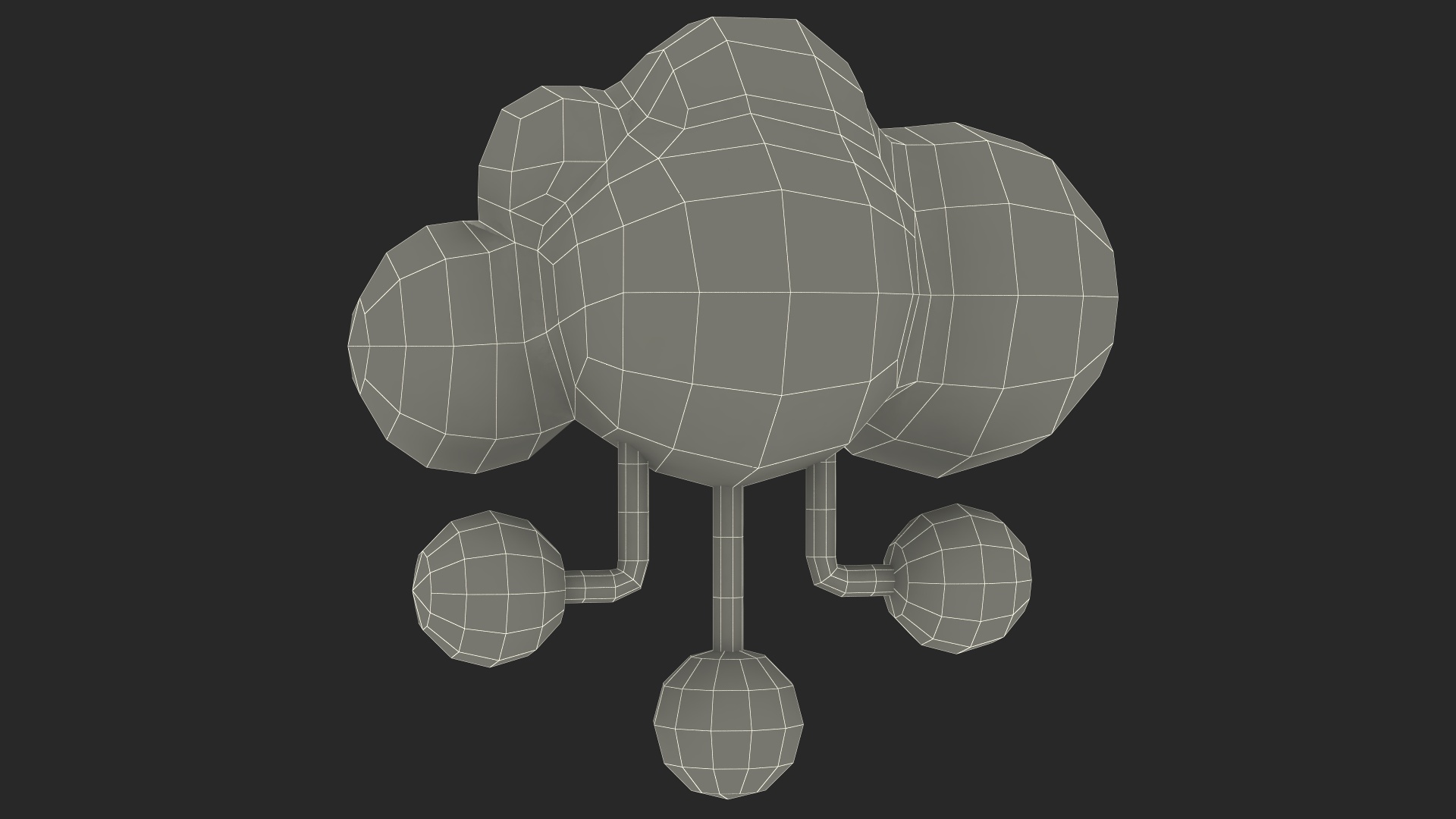 Cloud Database Concept Icon 3D