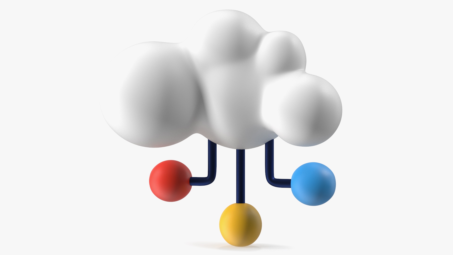Cloud Database Concept Icon 3D