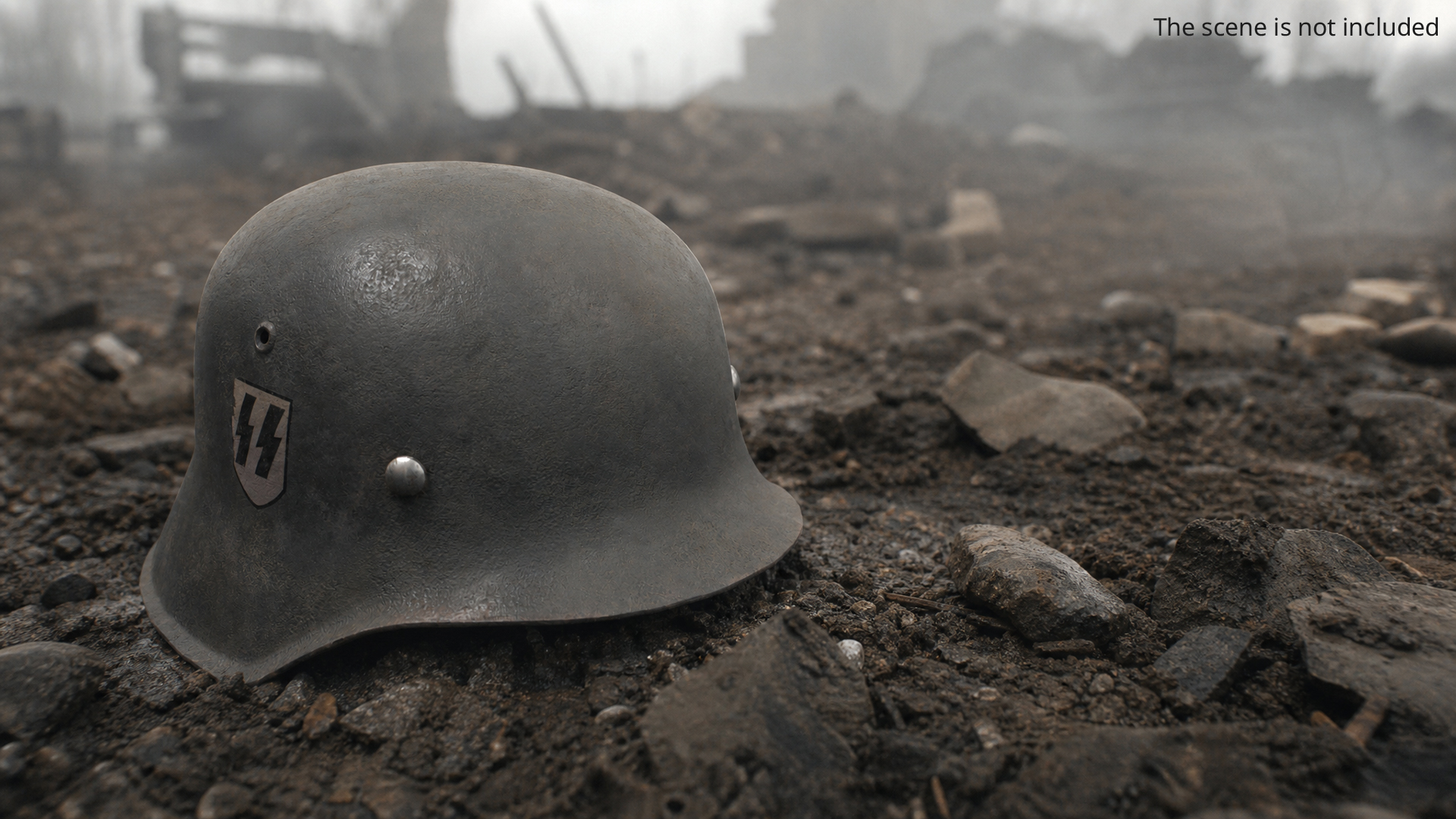 WW2 German M42 Helmet Leather Liner Game Ready, view 2