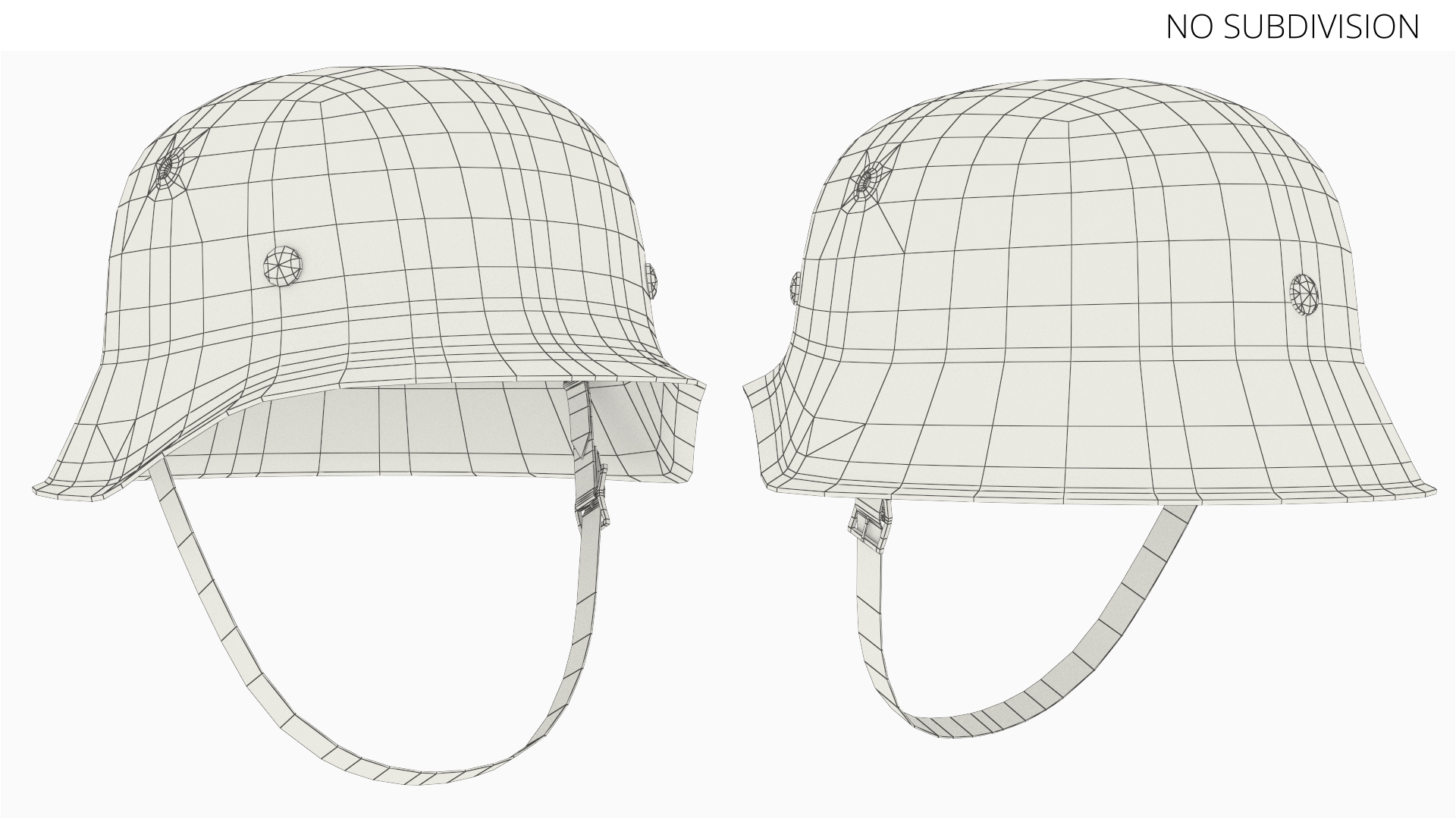 WW2 German M42 Helmet Leather Liner Game Ready, view 8