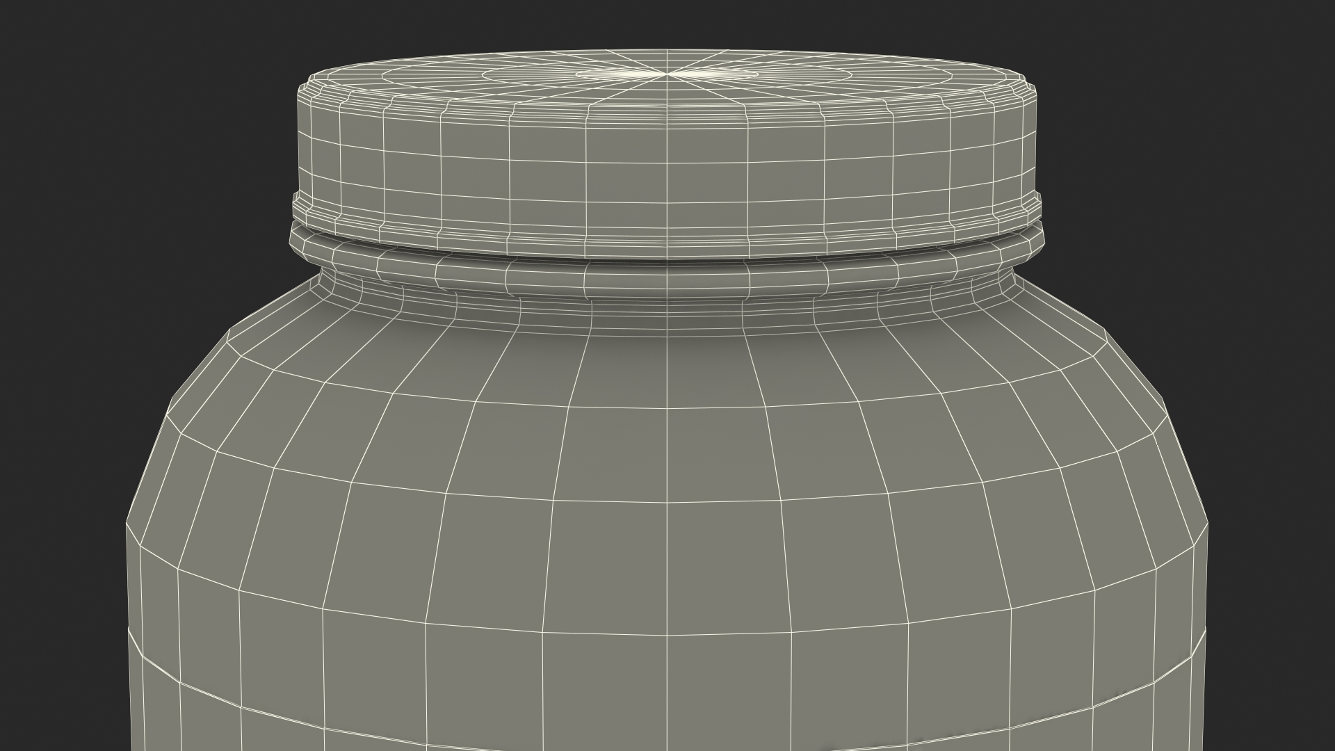 3D model Whey Protein Container Jar 5lb