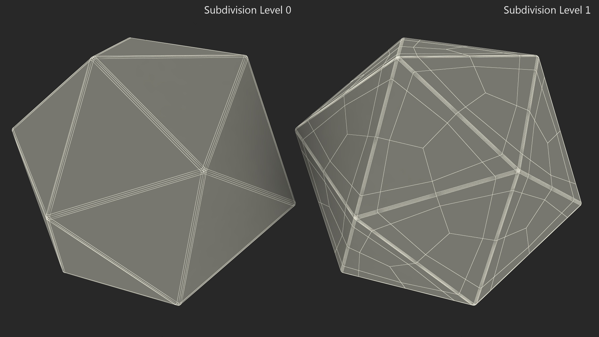 DND D20 Dice Silver 3D model