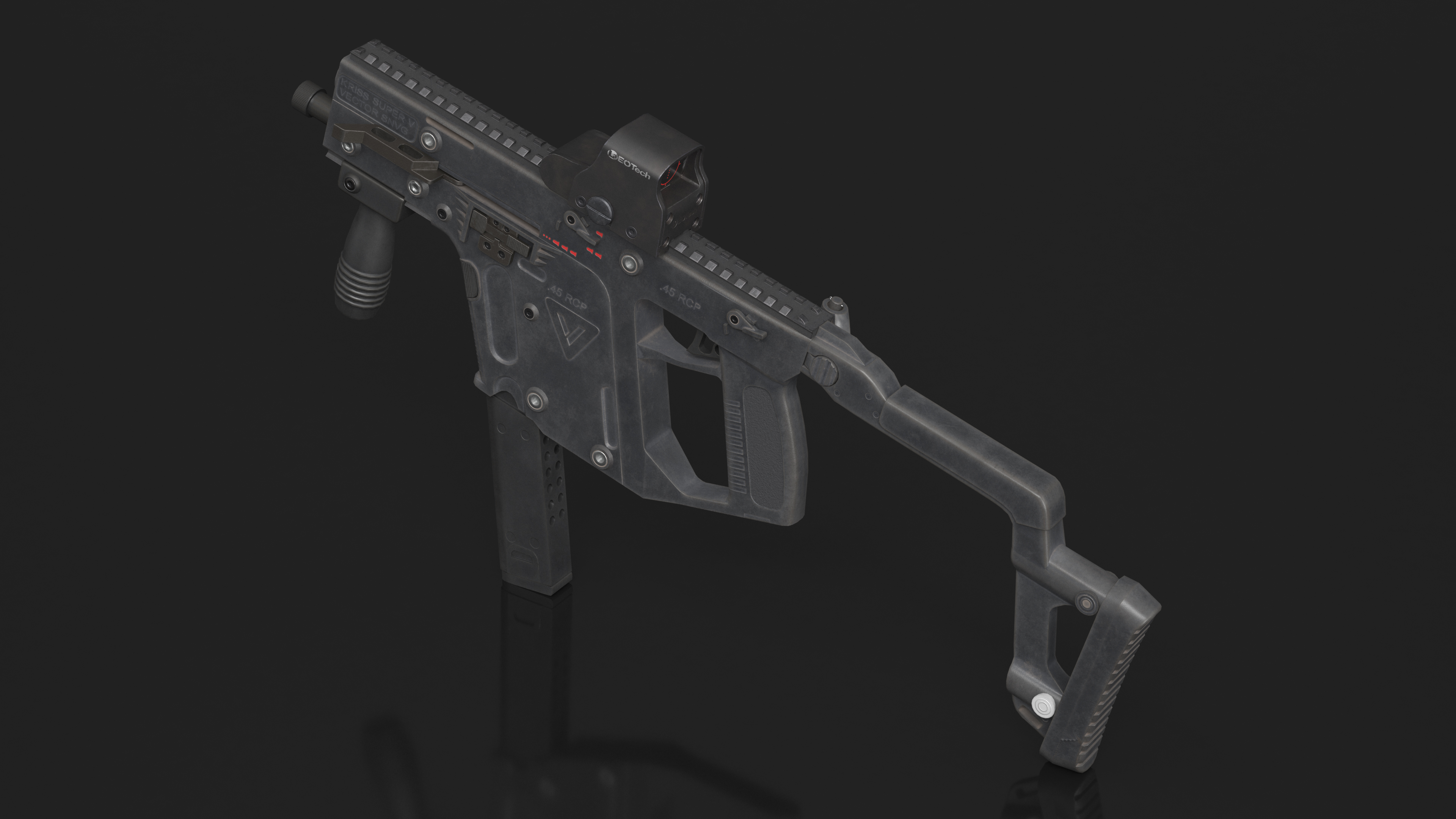 3D model Kriss Vector Rifle Game Weapon