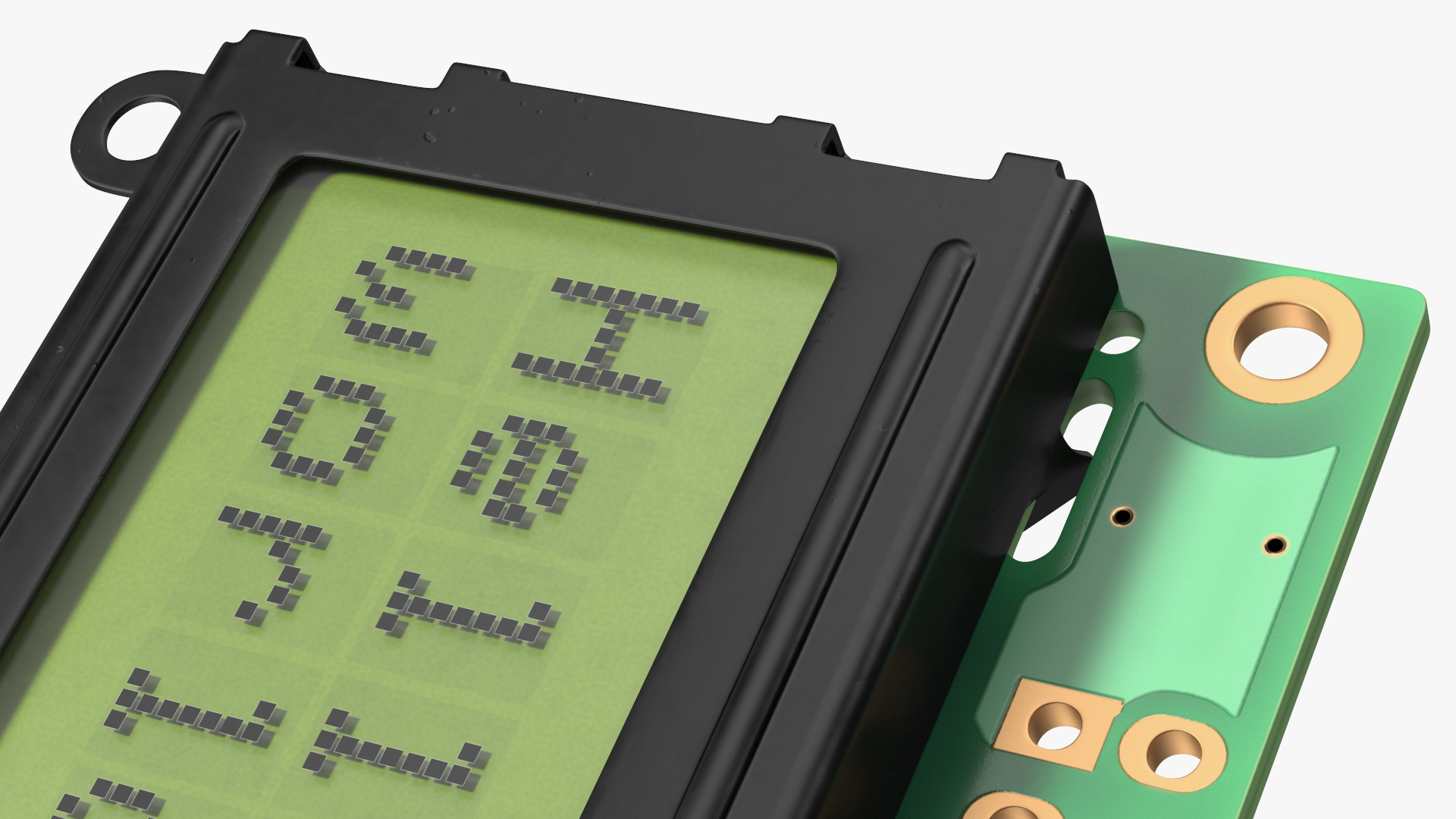 3D Character LCD Display Green OFF
